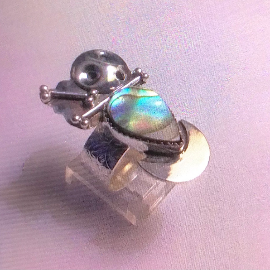 Abalone 925 Sterling Silver Ring 115$